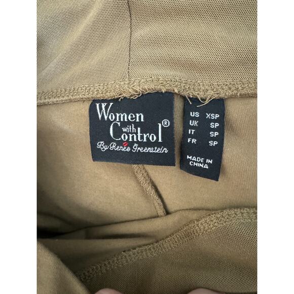 Women With Control SMOOTH & SLEEK Tummy Control Straight Leg Pant Taupe XSP - Picture 8 of 11